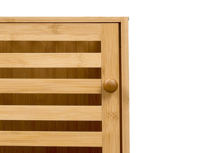 Berilo Mueble de Puerta con 4 Baldas en Bambú
