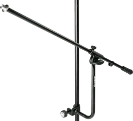 QUIKLOK Soporte Auxiliar de Micrófono con Abrazadera de Acero Negro Plegable