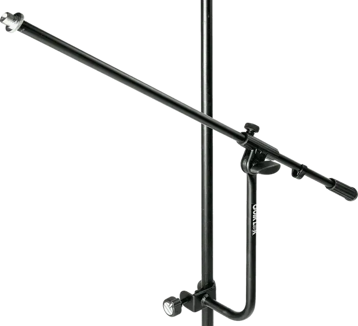 QUIKLOK Soporte Auxiliar de Micrófono con Abrazadera de Acero Negro Plegable