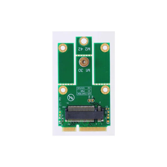 Aopen Adaptador M.2 (NGFF) a Mini PCIe (mPCIe) para Tarjetas WiFi y Bluetooth como Intel 7260 - 54.03012.0010