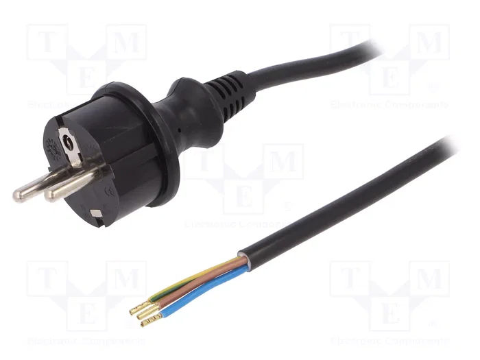 PLASTROL Cable de alimentación H05VV-F 3x1mm2 2m PLASTROL Cable de alimentación H05VV-F 3x1mm2 2m
