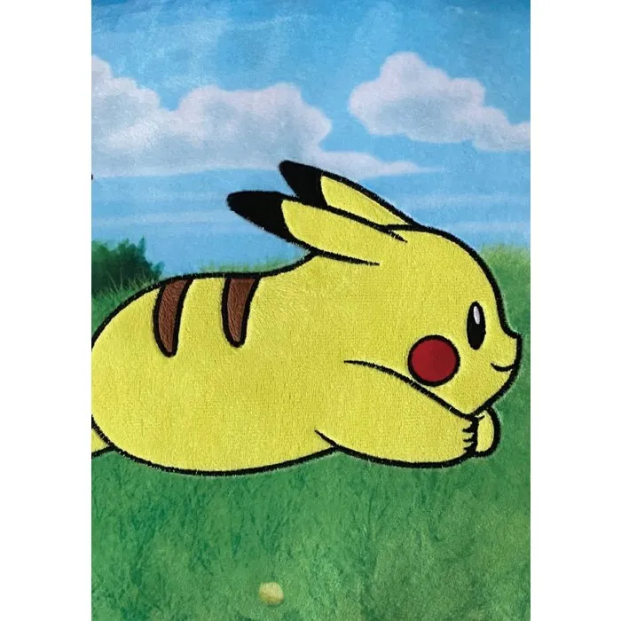Pokemon POK3700891706728 Cojín Premium Pikachu y Eevee de Microfibra 60 cm