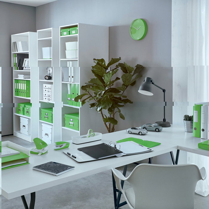 Leitz WOW Carpeta de plástico rígido DIN A4 color verde con pinza superior Leitz WOW Carpeta de plástico rígido DIN A4 color verde con pinza superior
