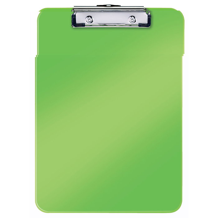 Leitz WOW Carpeta de plástico rígido DIN A4 color verde con pinza superior Leitz WOW Carpeta de plástico rígido DIN A4 color verde con pinza superior