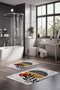 Mijölnir CT-5406 Juego de Alfombrillas de Baño de 2 Piezas, Poliéster Suave y Afelpada, Antideslizante, Antibacteriana, Lavable a Máquina, 40x60 cm y 60x100 cm