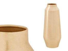 Giftdecor Jarron Ovalado Dorado 20 cm x 67 cm x 20 cm Metal Hierro