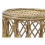 DKD Home Decor Set de 3 Mesas Auxiliares de Mimbre Natural BALI2