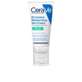 CeraVe Hidratante Gel-Crema Oil Control para Pieles Mixtas y Grasas, 52 ml, Acabado Mate, Con Ceramidas y Niacinamida