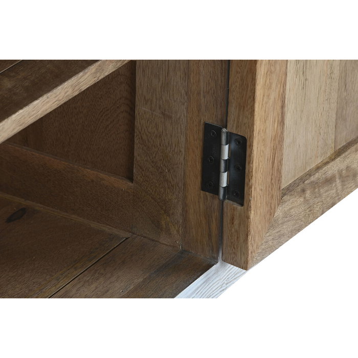 DKD Home Decor Mueble TV Mediterraneo Blanco Madera Mango 160 x 40 x 60 cm