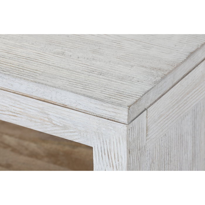 DKD Home Decor Mueble TV Mediterraneo Blanco Madera Mango 160 x 40 x 60 cm