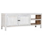 DKD Home Decor Mueble TV Mediterraneo Blanco Madera Mango 160 x 40 x 60 cm