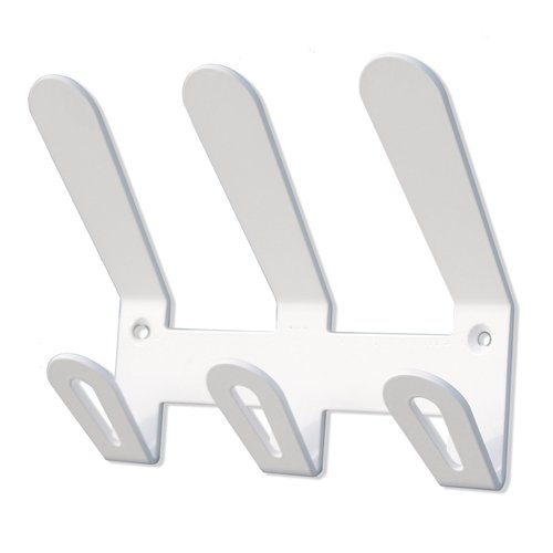 Perchero Pared Ec/02 3 Colgadores Color Blanco