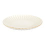 Home Deco Factory Plato Llano Cerámico Gres Colección Cocooning, Diámetro 27 cm, Apto Microondas y Lavavajillas