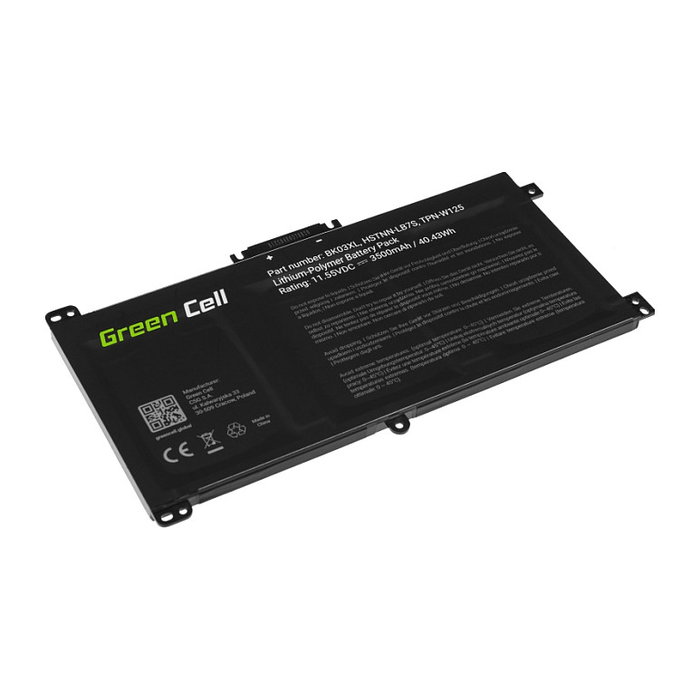 Green Cell Batería para portátil BK03XL para HP Pavilion X360 14-BA, 11.55V, 3500mAh