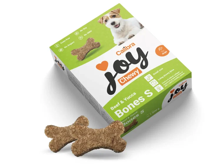 Calibra Joy Dog Hueso Masticable para Perros Pequeños sin Cereales con Colágeno y Yuca - 40 Unidades 1 kg Calibra Joy Dog Hueso Masticable para Perros Pequeños sin Cereales con Colágeno y Yuca - 40 Unidades 1 kg