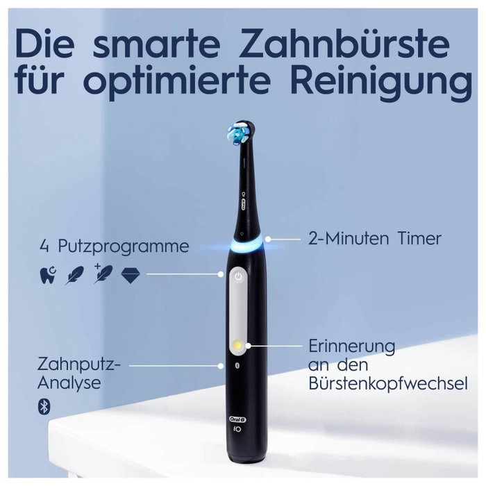 Oral-B iO Series 4 Negro Mate con Estuche de Viaje Oral-B iO Series 4 Negro Mate con Estuche de Viaje