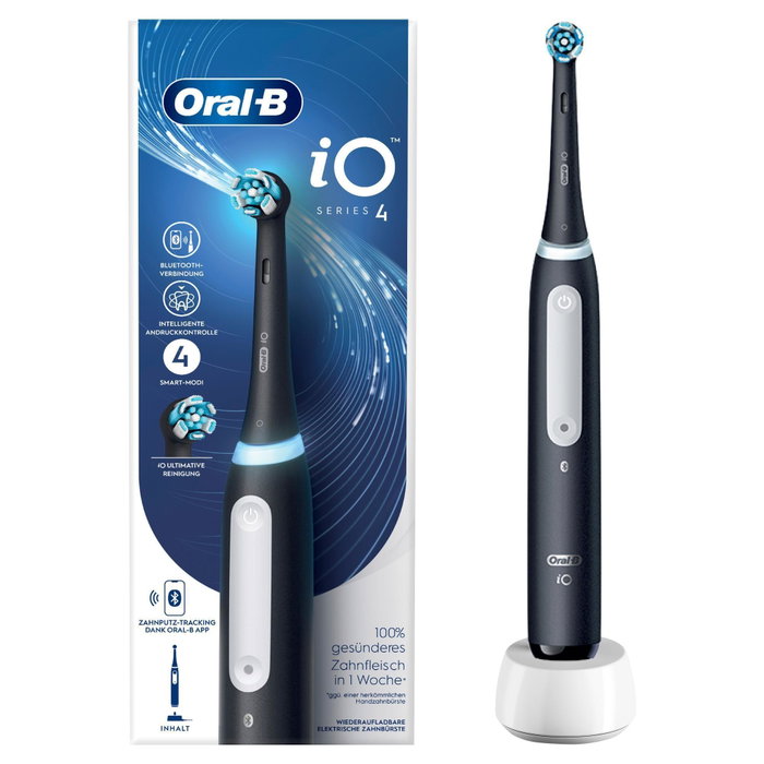 Oral-B iO Series 4 Negro Mate con Estuche de Viaje Oral-B iO Series 4 Negro Mate con Estuche de Viaje
