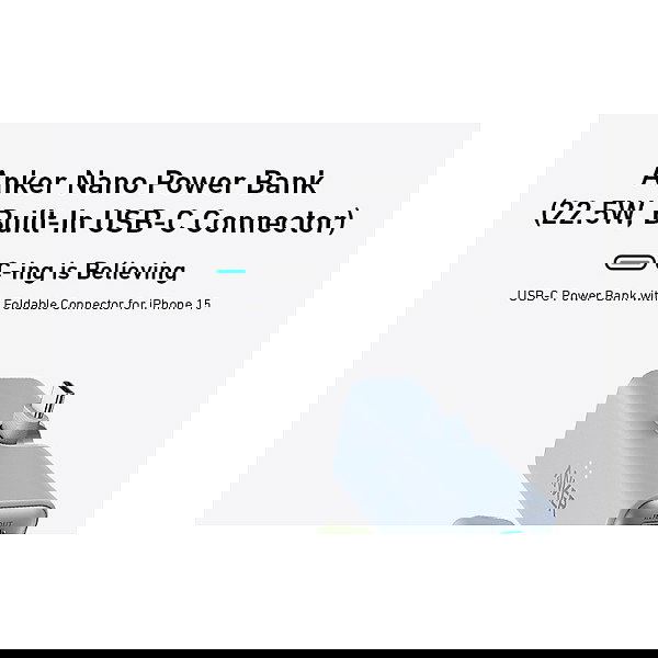 Anker PowerBank Nano 5000 mAh 22,5W Puerto USB-C Negro