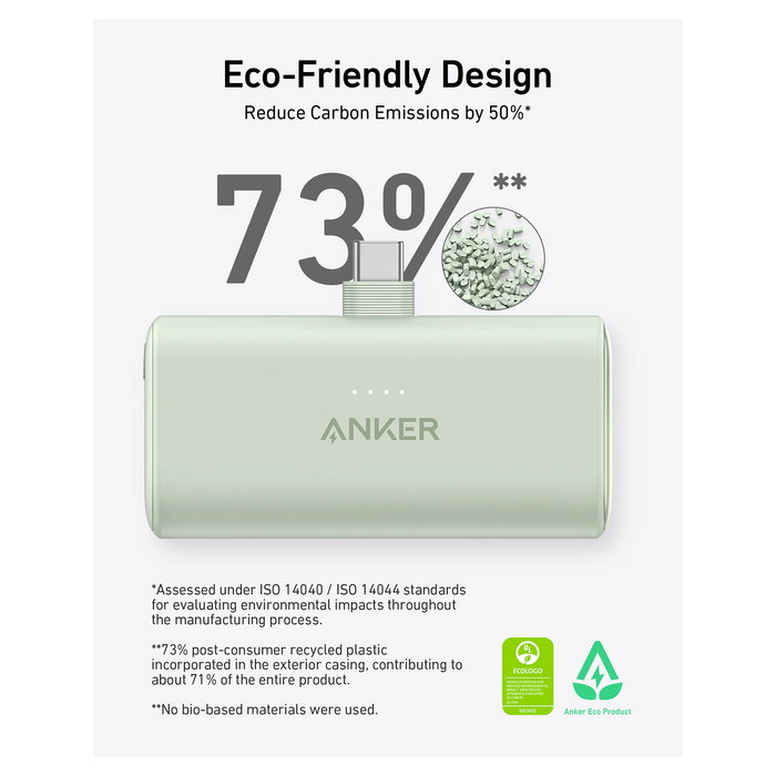 Anker PowerBank Nano 5000 mAh 22,5W Puerto USB-C Negro