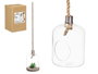 GIFTDECOR Jarrón Colgar Cuerda Forma Bombilla Grand