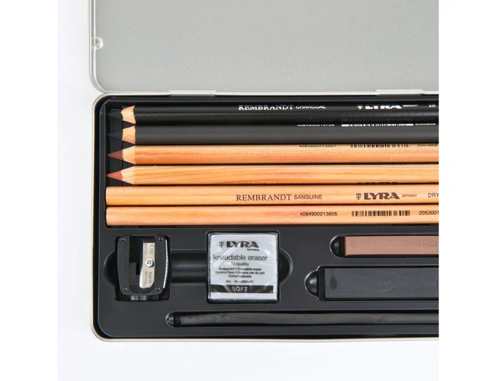 Lyra Rembrandt Set de Esbozo Monocromo en Caja Metálica de 11 Unidades