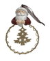 DKD Home Decor Set de 6 Figuras de Resina Círculo para Navidad Tradicional
