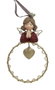 DKD Home Decor Set de 6 Figuras de Resina Círculo para Navidad Tradicional