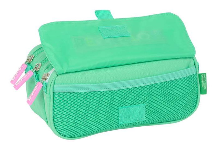 Portatodo Triple Benetton Mint Verde 21,5 x 10 x 8 cm