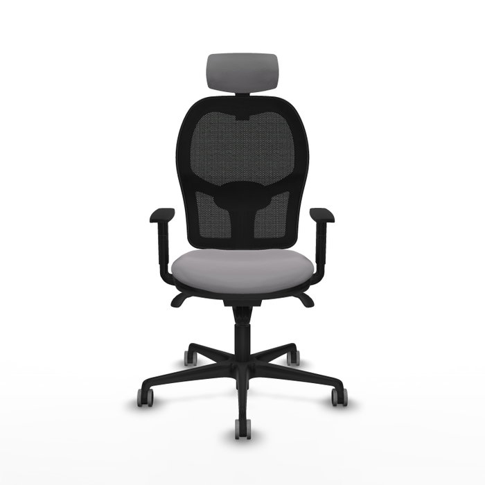 PIQUERAS Y CRESPO Silla de oficina Jorquera Gris y Negro