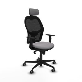 PIQUERAS Y CRESPO Silla de oficina Jorquera Gris y Negro