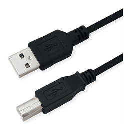ROLINE Cable USB 2.0 A-B de 1.8 m Negro con Material Reciclado, Referencia 11.45.8818