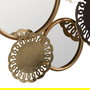 Mural Pared Espejo Oro-Gris Metal 134,60 X 5,70 X 62,90 cm