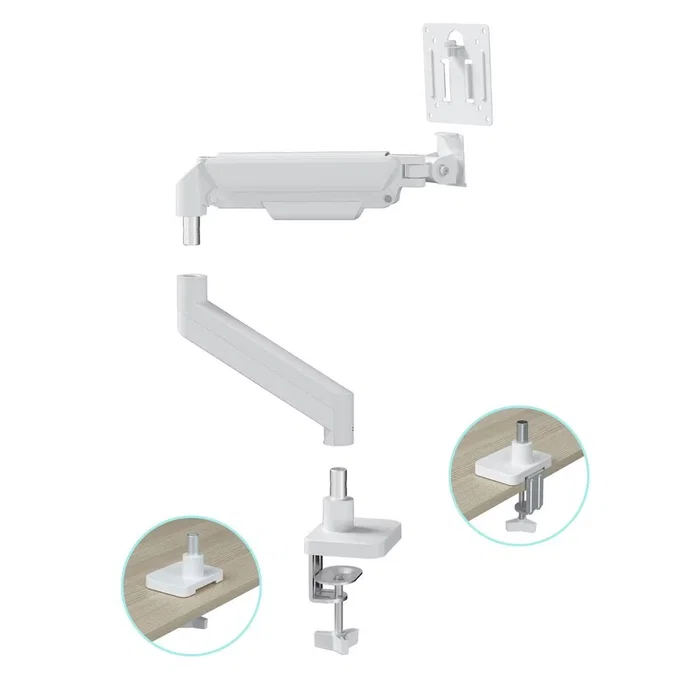 Gembird MA-DA1-04-W Soporte para Monitor 17-32 Pulgadas Blanco