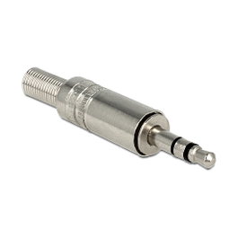 DeLOCK 65532 Conector estéreo 3,5 mm 3 Pin con protección para cables