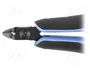 LINDSTRÖM Alicates de corte lateral de precisión ESD, cabeza ovalada 133,5 mm