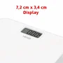 Haeger BS-DIG.015A Báscula de Baño Digital Rectangular Blanca - Tecnología Cinética Sin Pilas, Ecológica, Pantalla LCD, Hasta 180 kg