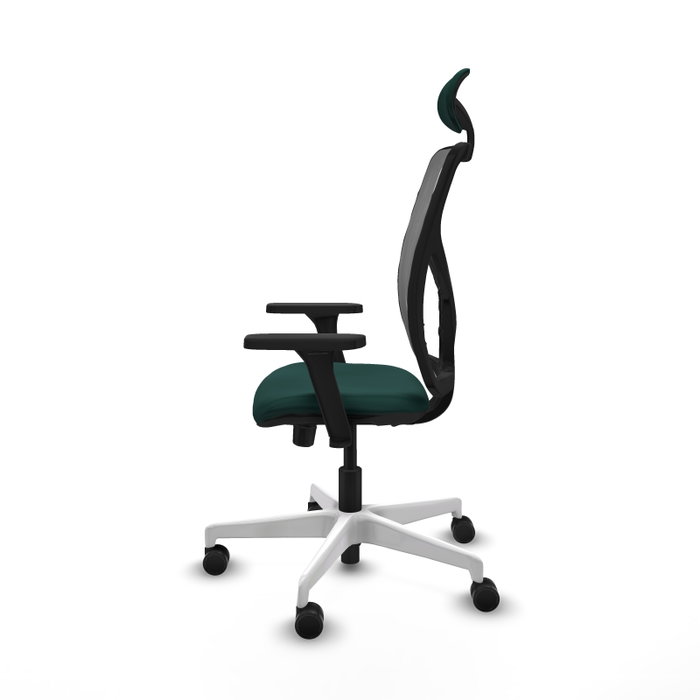 PIQUERAS Y CRESPO Silla de oficina Motilla con mecanismo Sincro/Traslack Verde botella y Gris PIQUERAS Y CRESPO Silla de oficina Motilla con mecanismo Sincro/Traslack Verde botella y Gris