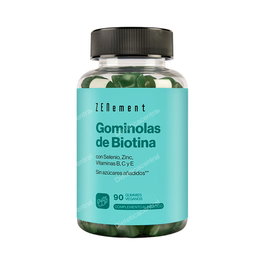ZENEMENT Biotina con Selenio Zinc Vitamina B C E 90 Gummis Veganos