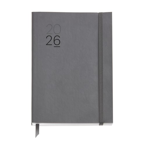 Agenda Anual (2026) Miquelrius Basic Luxor Cosida Tapa Simil Piel Con Goma Plus 155X213 S/Vv Gris Agenda Anual (2026) Miquelrius Basic Luxor Cosida Tapa Simil Piel Con Goma Plus 155X213 S/Vv Gris