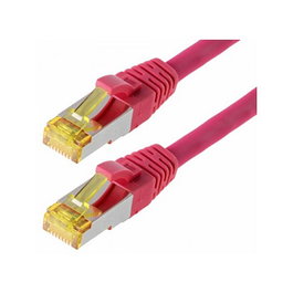 Helos Patchkabel Cat.6a GHMT AWG 26/7 magenta 0,5m