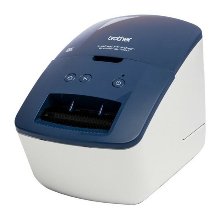 Brother QL-600B Impresora de Etiquetas Profesional Térmica Directa Azul y Blanca Brother QL-600B Impresora de Etiquetas Profesional Térmica Directa Azul y Blanca