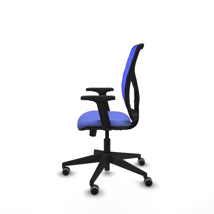 PIQUERAS Y CRESPO Silla de oficina Motilla con mecanismo Sincro/Traslack Azul