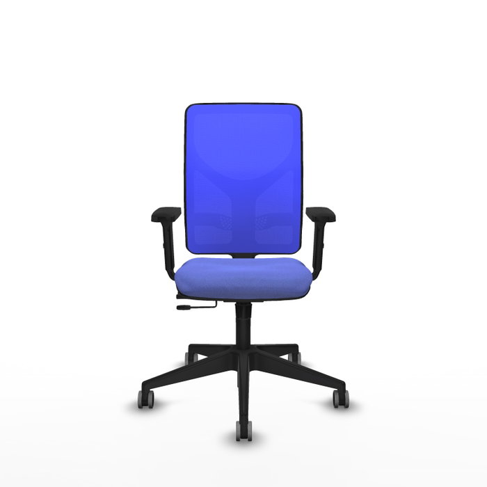 PIQUERAS Y CRESPO Silla de oficina Motilla con mecanismo Sincro/Traslack Azul