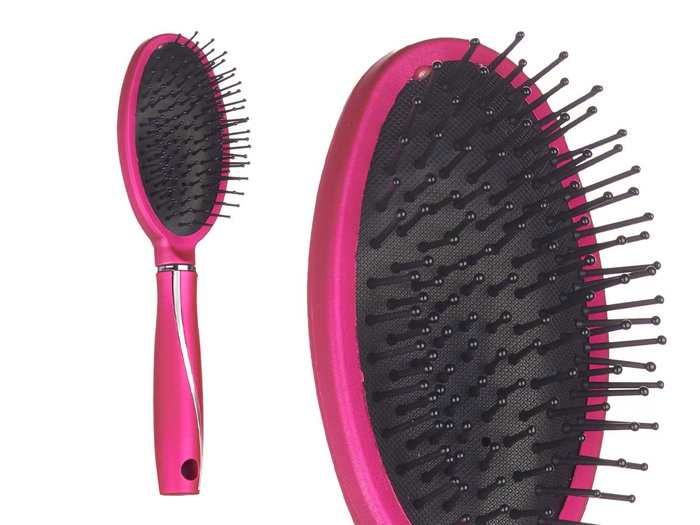 Berilo Cepillo Cabello Fucsia Siliconado Plástico 7 x 25.5 x 3.5 cm (Set de 24)