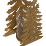 Portavelas Árbol Oro Metal Decoración 22 X 11 X 41,50 cm