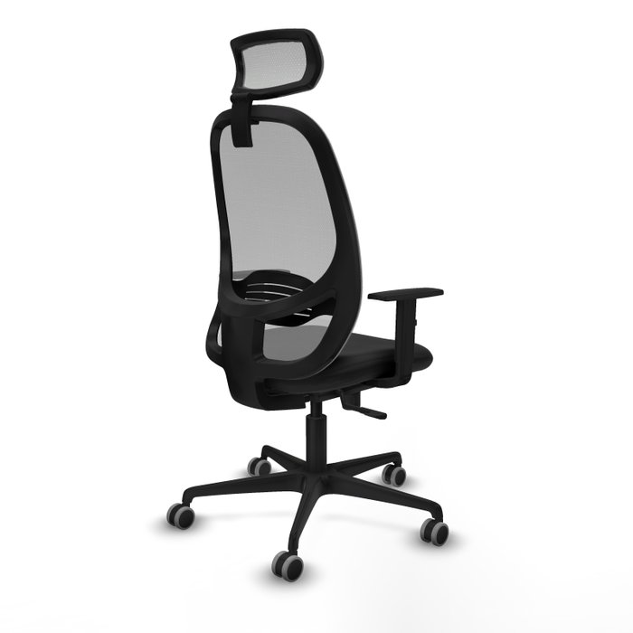 PIQUERAS Y CRESPO Silla de oficina Cilanco con mecanismo Sincro, Negro y Gris PIQUERAS Y CRESPO Silla de oficina Cilanco con mecanismo Sincro, Negro y Gris