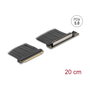 DeLOCK 81289 Tarjeta Riser PCIe 5.0 x16 con Cable de 20 cm
