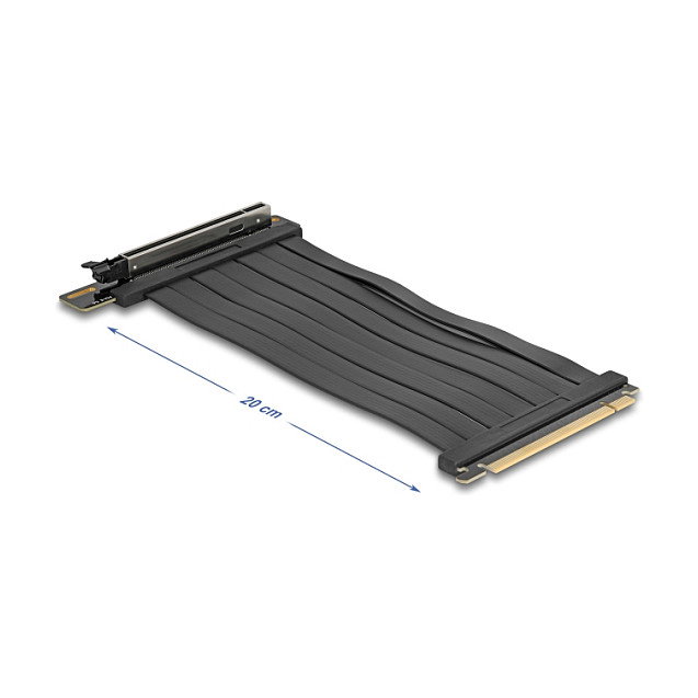 DeLOCK 81289 Tarjeta Riser PCIe 5.0 x16 con Cable de 20 cm DeLOCK 81289 Tarjeta Riser PCIe 5.0 x16 con Cable de 20 cm