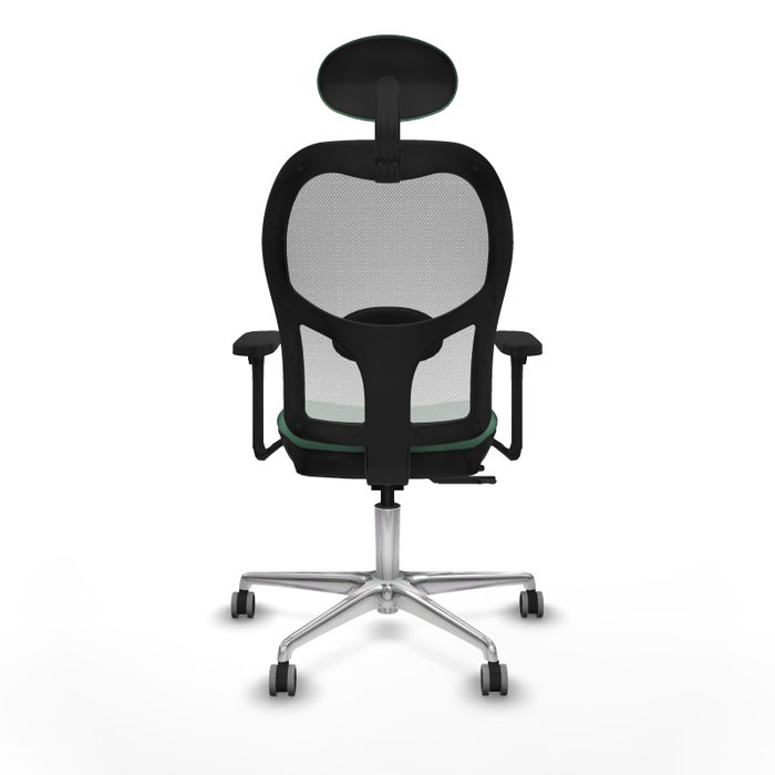 PIQUERAS Y CRESPO Silla de oficina Jorquera con mecanismo Sincro/Traslack, Verde esmeralda y Blanco PIQUERAS Y CRESPO Silla de oficina Jorquera con mecanismo Sincro/Traslack, Verde esmeralda y Blanco