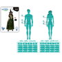 Disfraz de Bruja - Vestido Largo Verde Satinado con Sombrero Puntiagudo para Mujer Adulta Tallas M-L